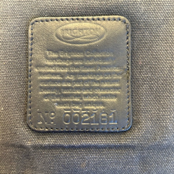 Vintage Brighton Black Smooth Leather Crossbody Purse Bag w/brown woven strap. T - Picture 7 of 15